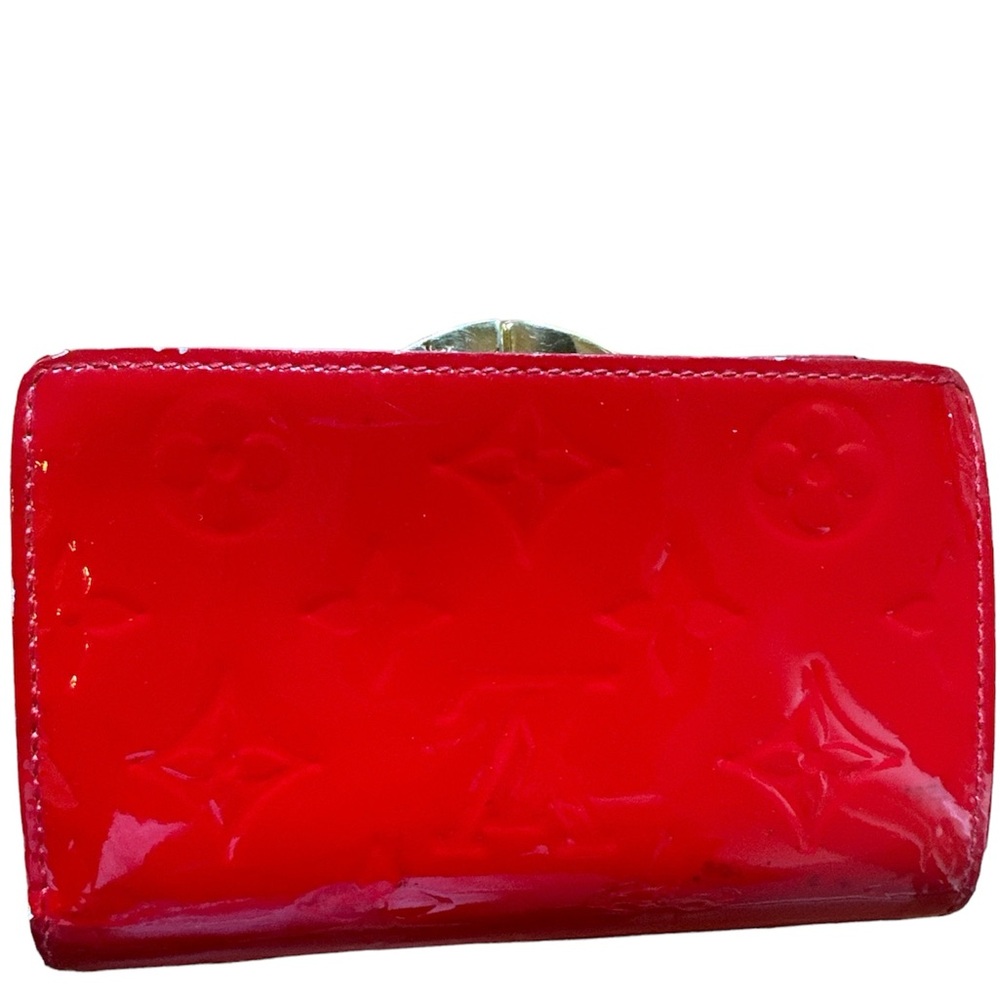 LOUIS VUITTON Red Vernis Tote, Kisslock Vernis wallet & LV Dust Bag EUC! - Picture 13 of 17